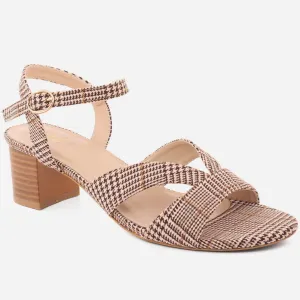 Women "ADA" Exclusive Stylish Glossy Block Heel Sandals