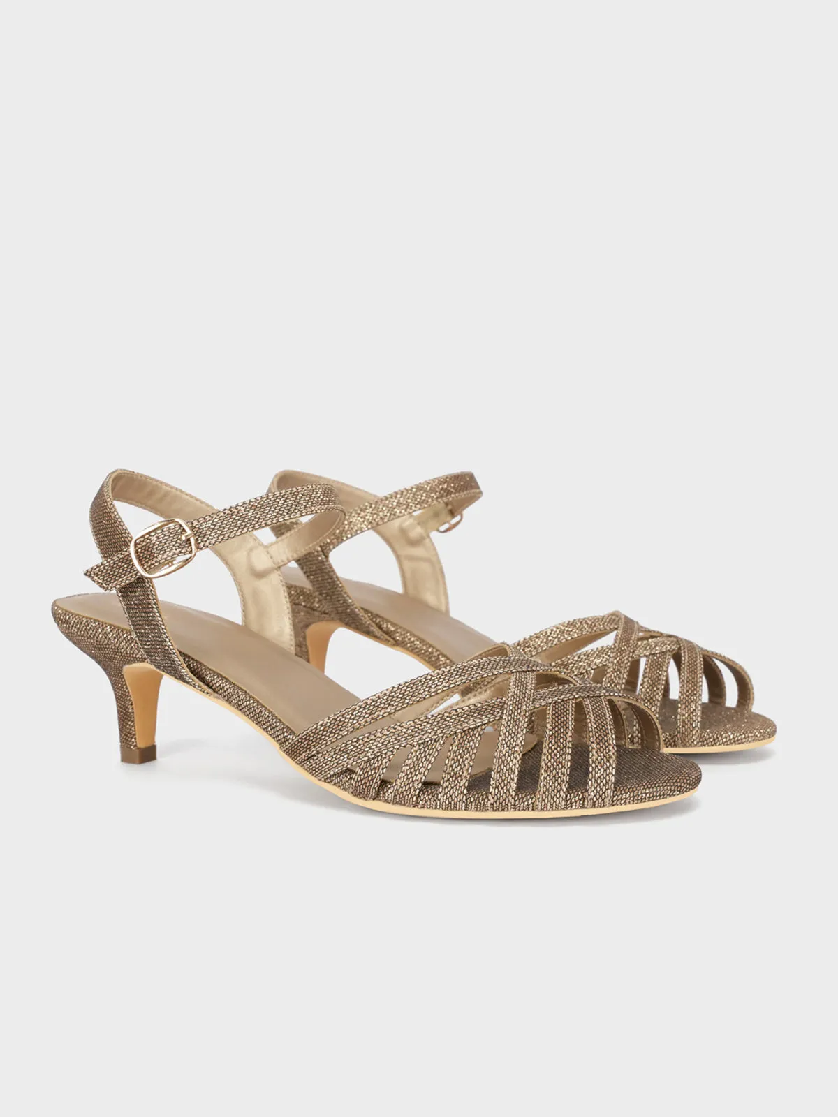 Women "DAKOA" Stylish Mid Low Heel Sandals