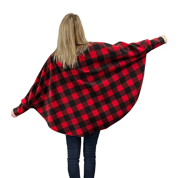 WOMEN'S FULL ZIP SWANCHO BUFFALO CHECK RED