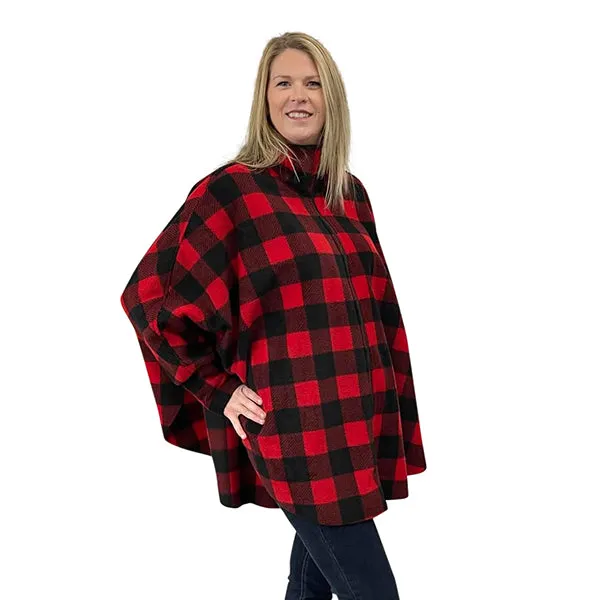 WOMEN'S FULL ZIP SWANCHO BUFFALO CHECK RED