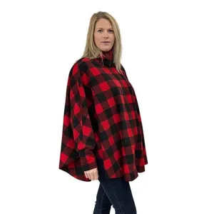 WOMEN'S FULL ZIP SWANCHO BUFFALO CHECK RED