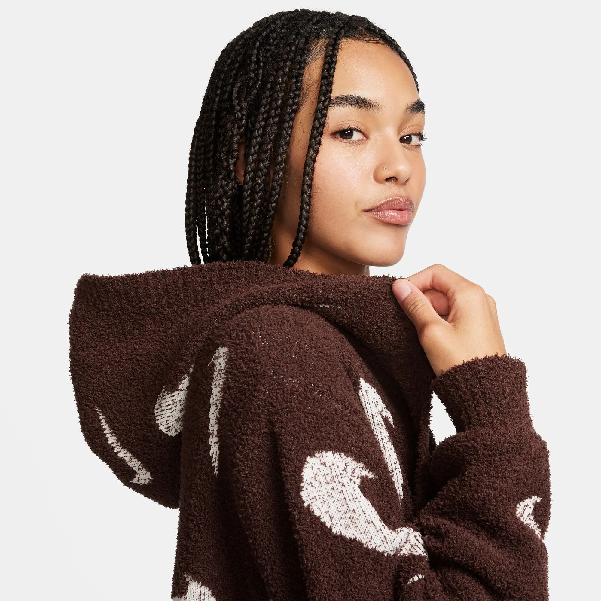 Womens Nike Sportswear Phoenix Cozy Boucle 'Earth'