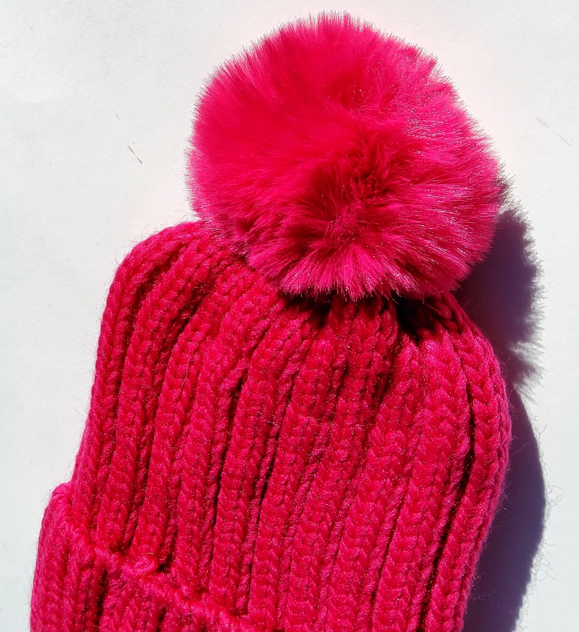 Woven Beanie W/ Pom