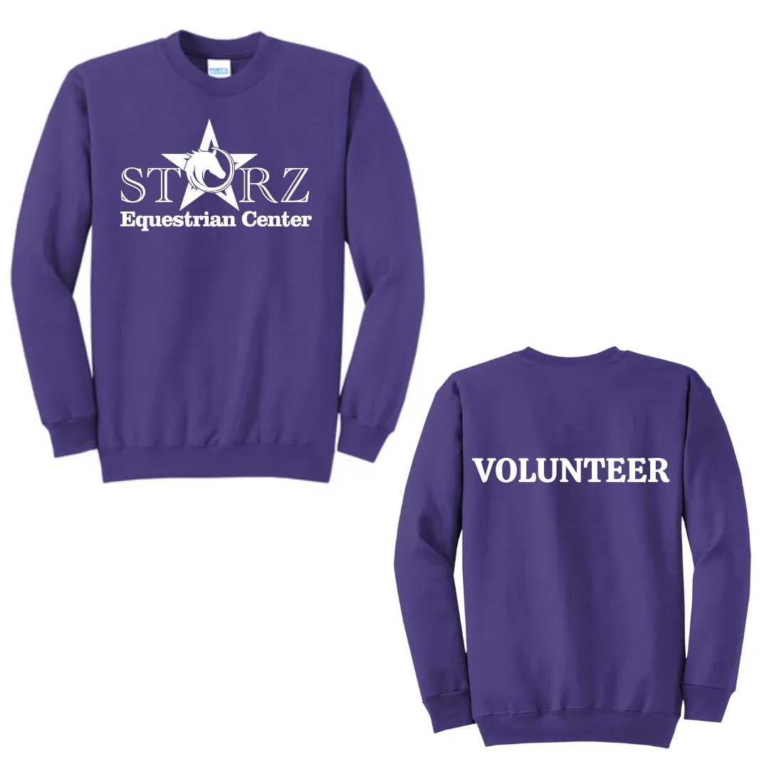 Youth Starz Equestrian Center Purple Crewneck Sweatshirt
